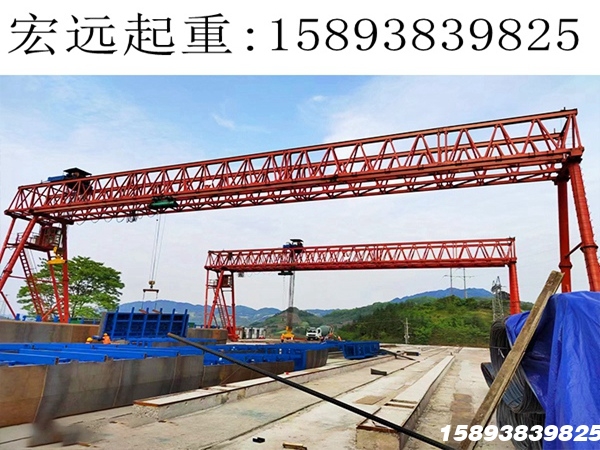 河南济源120吨龙门吊销售公司 龙门吊轨道安装工作流程